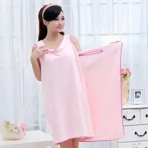 [콩심팥심]가운(핑크) 원피스형 샤워 ZF