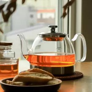 직화 스텐 유리 티주전자 1.2L