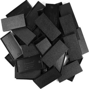 이브모델 플라스틱 모델 베이스 워게임 테이블탑 60mm40pcs 30 시뮬레이션 장면용 ABS 검은색 군사