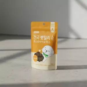 건국 펫솔루션 펫밀리츄 포스트바이오틱스 강아지 장 소화 간식 80g x5