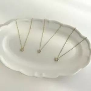 20대여성 기본 큐빅 데일리 14k 18k 목걸이18k소골드