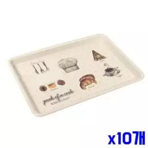 카페쟁반 쟁반 쉐프 중형 일러스트 커피트레이 x10개