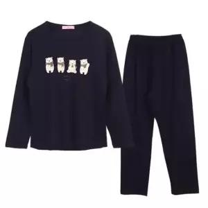 잠옷 여성 면100 곰돌이파자마상하세트 잠옷상하