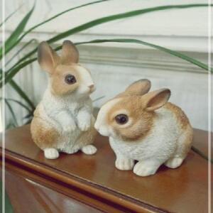 리얼 얼룩 브라운 토끼 2P 인형소품 cm 솜인형 무속성인형 솜뭉치 인형 인형옷 아이돌 NWA8EC85