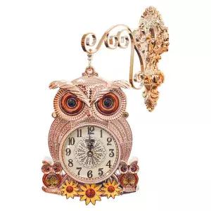 [롯데백화점]데일리데코 몬스데코 풍수인테리어 하츠바 부엉이 양면 벽시계