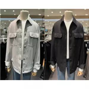 [롯데백화점]리얼지오지아 [26SS] 남성 세미오버핏 트윌 조직 트러커 점퍼 2컬러 ADG2JJ1901