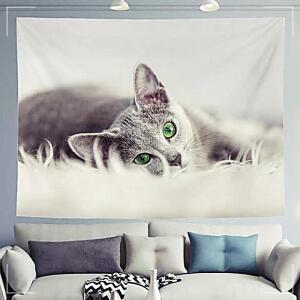 [2개구성] 러시안블루 대-150X130 인테리어포스터 패브릭가림막 가림막포스터 데코포스터 패브릭포스터 DUW7DD460