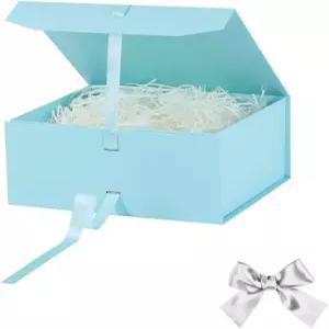 자석 잠금 뚜껑이 접히는 선물용 대형 크리스마스 선물 결혼식 블루 포함 럭셔리 충전재 생일 종이