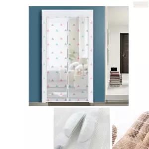 90x210cm 자석 여닫이 현관 문 모기장 방문 도어 모기 그물망 방충망