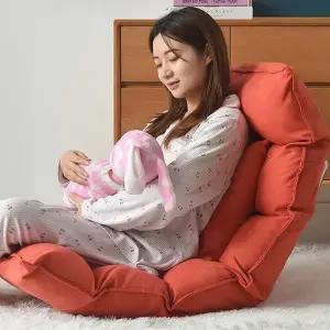 [굿즈트리](주문제작)(리벨리) 1인용 각도조절 안락 좌식소파+스툴 세트