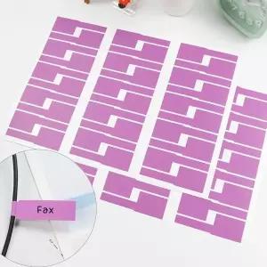 스티커 보라1P 이름표 전선 ZF 랜 케이블 메모 LAN