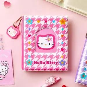 [문구/오피스] 헬로키티 2단 콜렉트북-체크플라워 핑크