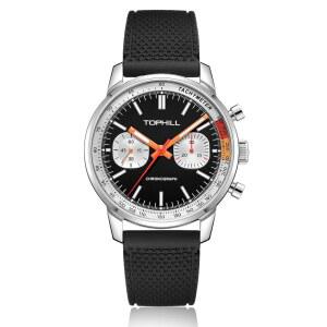 [미국배송] TOPHIL 남성 시계 40MM 크로노그래프 갈매기 1963 오리지널 ST1901 무브먼트 파일럿 레이싱 손바람 기계식 사파이어 야광 손목시계