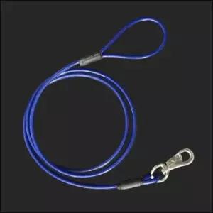 리드줄 국산 코팅 와이어 개줄 파랑 와야 애견 8mm