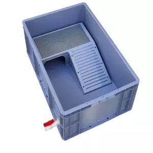 반수생 수조 거북이 플라스틱 탱크 수족관 오픈형 펌프 대형 케이스 사육장 아쿠아