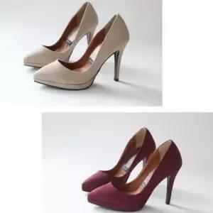 신상 여성 스웨이드 가보시 하이힐 모던 킬힐 캐주얼