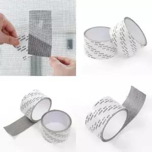 롤타입 방충망 보수테이프 2p세트 5cmx2M 블랙 현관방충망 현관문모기장