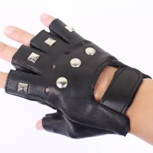 바이크가죽장갑 가죽 자전거 징박힌장갑 반손가락장갑 남자장갑