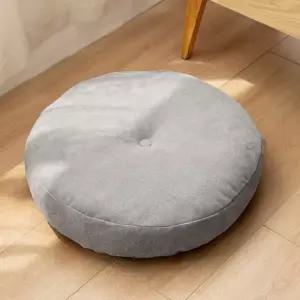 폭신빵빵 원형 쿠션방석(47cm)(그레이) 좌식 도톰한 바닥방석