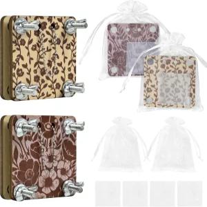 미니 플라워 프레스 키트 2개 소형 애호가를 4장 식물 보존 흡수성 종이 선물 마이크로 공예 흰색 위한