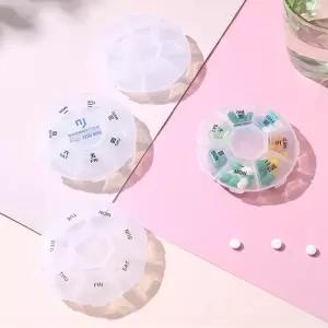 고급 투명 휴대용 일주일 약통 알약 보관함 케이스