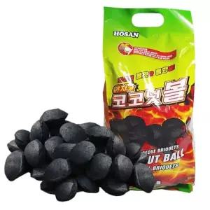 호산챠콜916 야자숯 코코넛볼 숯가루 성형탄 2.9kg