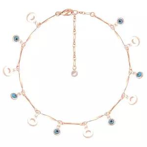 [제이커머스]14K GP 엔틱 컬러 링 로즈골드 체인 패션 발찌 여름발찌 발찌선물 생일선물발찌 패션발찌 데일