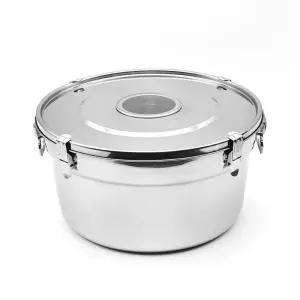 스텐용기 국내산 스텐 원형 김치통 반찬통 7호