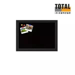 [문구] 블랙자석보드 다크우드 재질 300x400