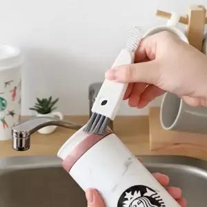 텀블러 물병 뚜껑 좁은틈새 세척솔 청소 브러쉬 LB30      RAM