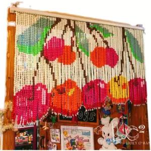 구슬발 파티션 현관 가림막 구슬커튼 문발 거실 창문 장식 인테리어 소품