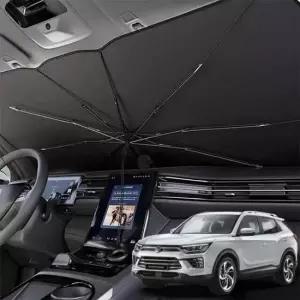 코란도 전면 자외선 차단썬팅 자동차햇빛가리개