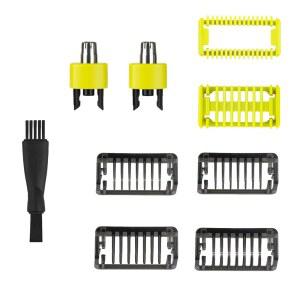 [미국배송] 조절 가능한 교체용 트리머 하나 블레이드 가드 필립스 노렐코 면도기 QP2834 QP2724 QP2630 QP2520 - 노즈 2개 포함 가이드 빗 1/2/3/5MM(8개)