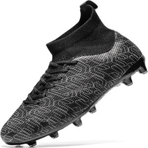 XGHRIAN 소년 축구 클리츠 남녀 공용 트레이닝 여자 청소년 하이탑 축구화 리틀/빅 키드를 위한 운동용