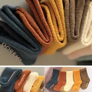 [이지커머스]수면양말 5족 유아 아동 겨울 방한 양말 돌아기 영아 유아양말선물 봄삭스 미끄럼방지아기양말