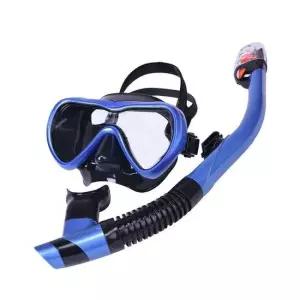 아로아 고급 스노쿨링 세트(다크블루) 잠수경세트