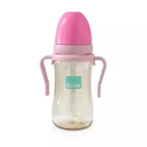 리에또 유아컵 추빨대 자기주도 연습 물병 핑크 300ml BNS