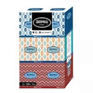 화장지 크리넥스 티슈 맥시 사무용품 미니 250매X6개입 휴지