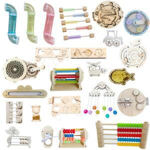 새로운 유치원 몬테소리 활동판 모래시계 퍼즐 액세서리 벨 롤러 카운팅 비즈 벽 장난감 교육용 선물용