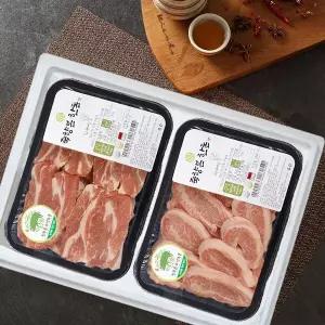 [미소드림] 보성녹돈 돼지고기 한돈 선물세트 7호 (항정살 400g+가브리살 400g)