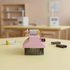 청소 진동로봇 만들기 공기 파동에너지 청소로봇 진동모터 과학교구 (일반형 1인용 2세트)