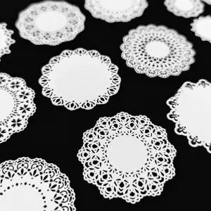 미니어처 디저트 매트 트레이 음식 페이퍼 종이 인형 집 diy