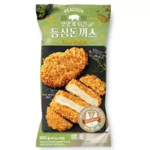 겉바속촉 피코크 냉동 맛있게 튀긴 등심돈까스 600g