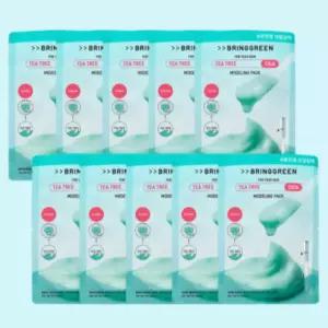 브링그린 모델링팩 석고 팩 고무 티트리 시카 10개 BNS