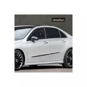 벤츠 A클래스 W177 부착형 도어가드 블랙 롱버전 1대분 순정품같은 피팅감 2279017 옵시디언 J