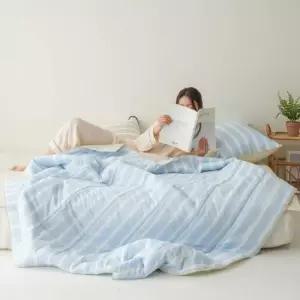 냉장고이불 리빙밸류 시원한 순면 시어서커 누빔 여름이불 Q 단품