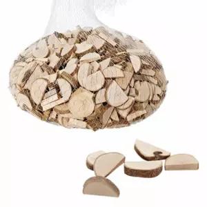 뚝딱 천연나무 조각 반원 소 500g 약600개 만들기 교구 재료