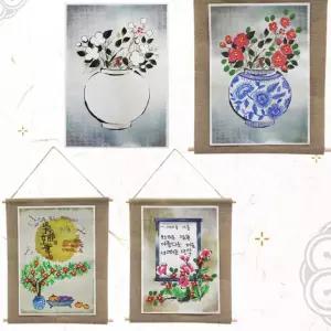 뚝딱 클레이 수묵화 족자 만들기 교구 재료