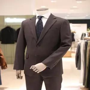 [BON]본 울혼방 스트레치 테일러드 슬림핏 트윌 브라운 수트 BNEFJA011