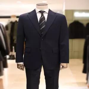 [BON]본 울혼방 스트레치 테일러드 슬림핏 다크네이비 수트 BN4FJA020